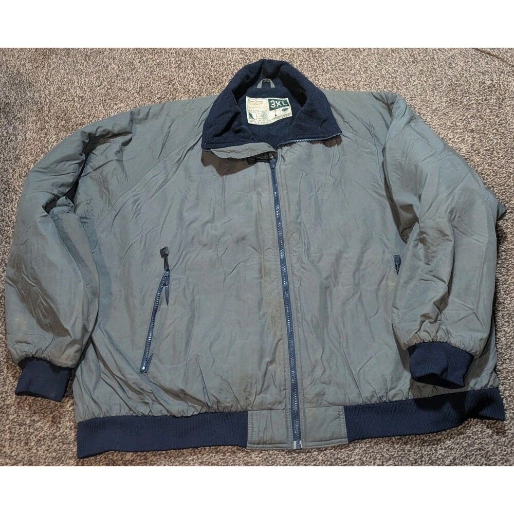 Wear Guard Vintage Bomber Jacket Lined  Mens 3XL Grey Blue